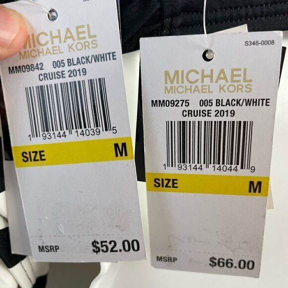 NWT MICHAEL Michael Kors Two-Piece Swim Suit Sizes M and XL - Picture 6 of 6
